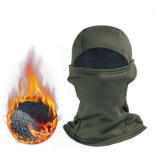 Утеплена тактична балаклава Olive зимова тепла балаклава Олива