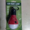 Лампа кемпінгова LED підвісна в палатку на батарейках AAA Червона
