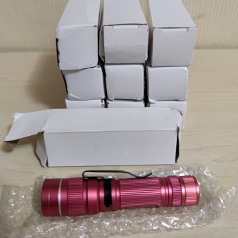 LED ліхтар металевий міцний алюміній із регулюванням променя LED XGFire RED