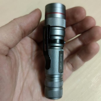 LED ліхтар металевий міцний алюміній із регулюванням променя LED XGFire Silver