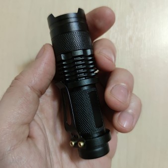 LED ліхтар металевий алюміній із регулюванням променя BL-525 Black