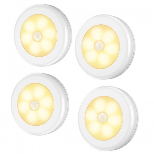 LED світильник з датчиком руху (тепле світло) на батарейках AAA