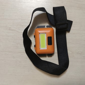 Налобний ліхтарик LED T89 WD171 ліхтар на батарейках AAA Оранжевий