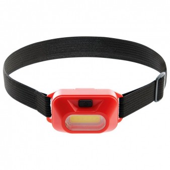 Ліхтар налобний LED СОВ TH2307 + покращений рефлектор на батарейках AAA Red