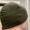 Зимова Флісова шапка Олива тактична туристична шапка на флісі Olive