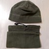 Шапка + баф комплект тактичний флісовий Олива Хакі